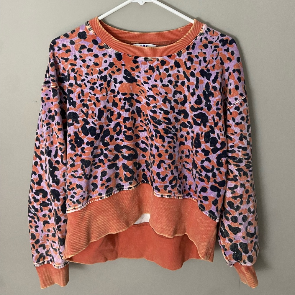 JoyLab Orange/Purple/Black Sweatshirt Size M
